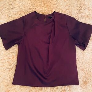 Banana Republic satin tee - dark purple Size XS